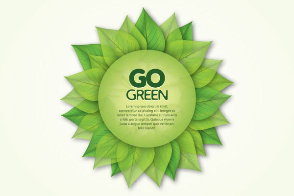 Green Eco Poster Vector