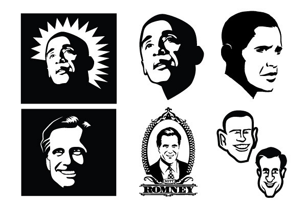 Presidential Faces Vector Graphics