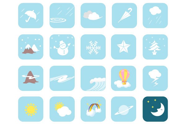 Weather Symbol Icons