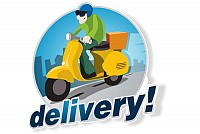 Scooter Delivery Vector Logo 