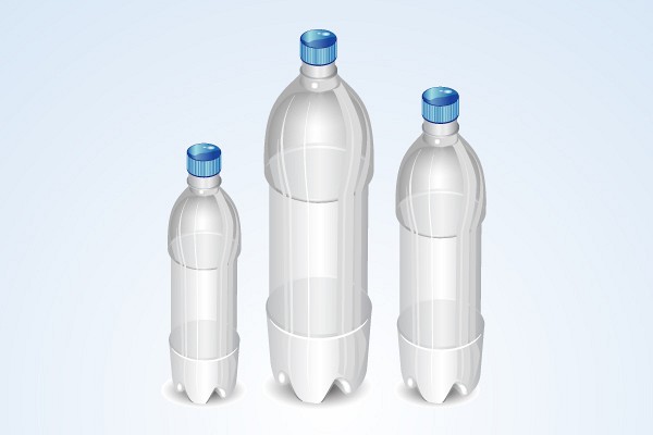 Water Bottle Vector Template