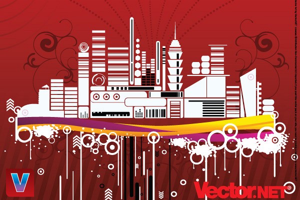 Urban City Vector Illustration