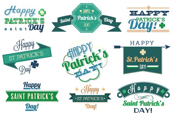 St. Patrick's Day Vector Objects