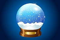 Christmas Snow Globe Vector