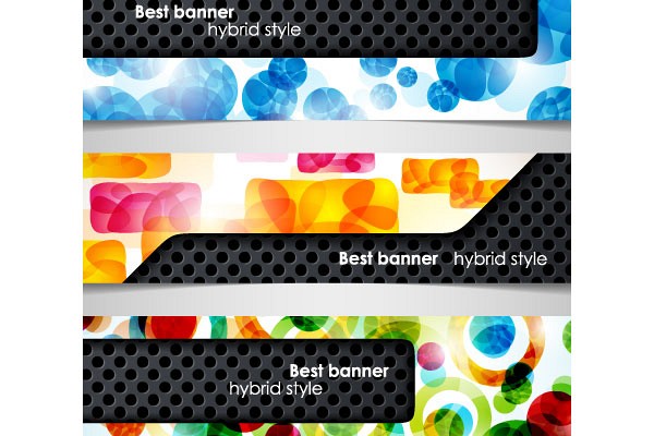 Funky Header Banners Vector