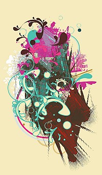Trendy Abstract Vector Poster