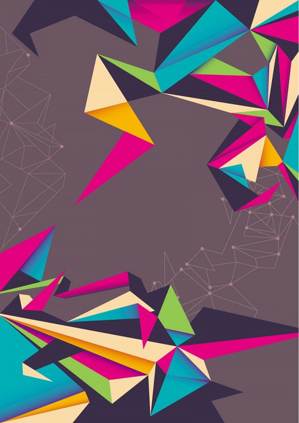Colorful Origami Vector Background