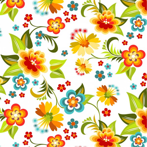 Seamless Floral Summer Pattern