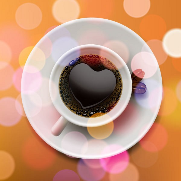 Valentine's Day Heart Shaped Coffee