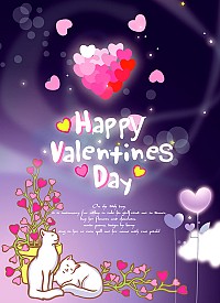 Happy Valentine�s Day Card Template
