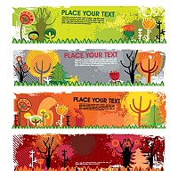 Colorful Landscape Header Banners