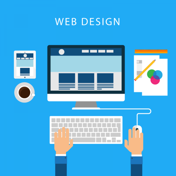 Web Design Workflow Illustration