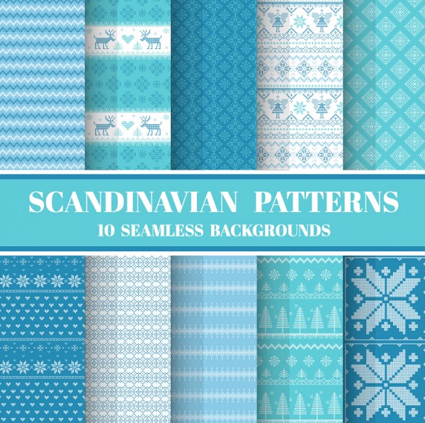 Seamless Scandinavian Patterns