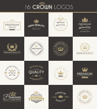 16 Crown Logo Objects