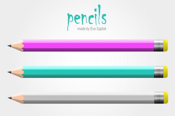 Colorful Vector Pencils