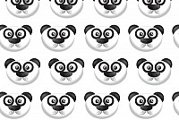 Seamless Vector Panda Pattern