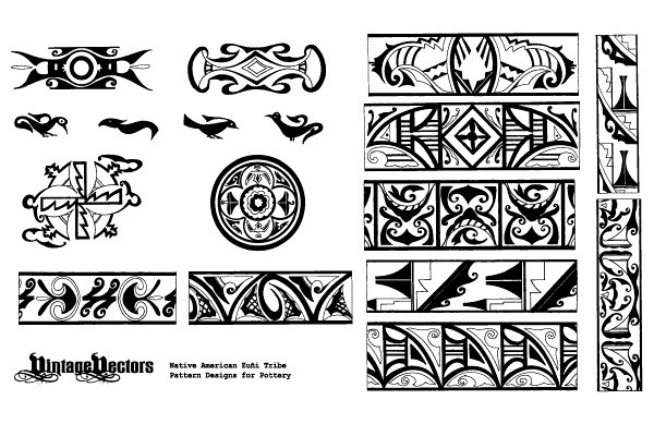 Native American Vector Patterns