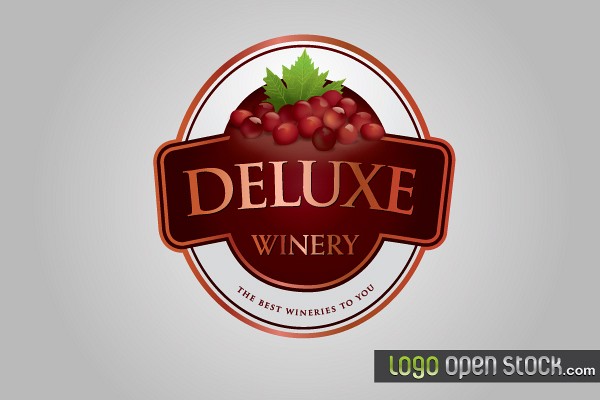 Winery Logo Banner Vector