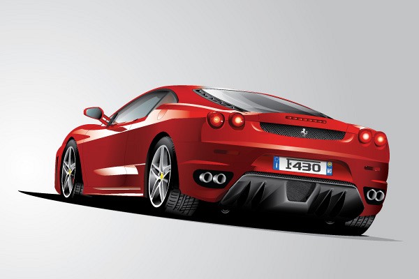 Free Ferrari Vector Illustration