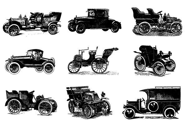 Vintage Cars Vector