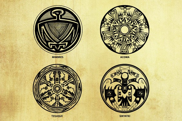 Native American Symbols Vector