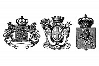Three Heraldry Crests Vector
