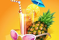 Tropical Cocktail Vector