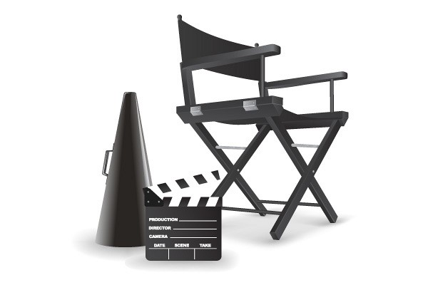 Film Director Chair Vector