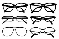 Silhouette Glasses Vector