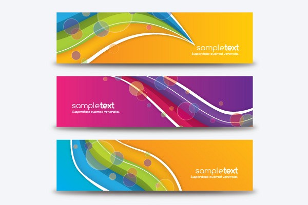 Colorful All Purpose Vector Banners