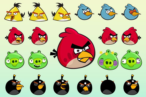 Angry Birds Vector Characters