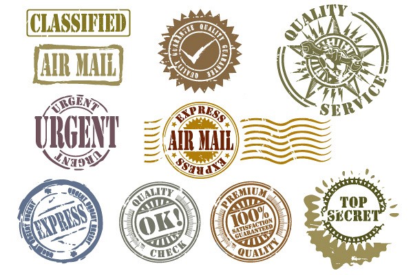 Grunge Rubber Stamps Vector