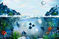 Underwater Coral Reef Vector Illustration