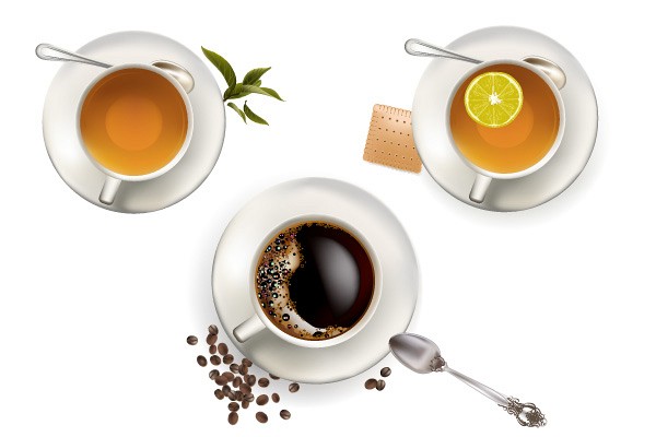 Coffee & Tea Vector Graphic