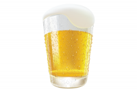 Realistic Beer Glass Vector