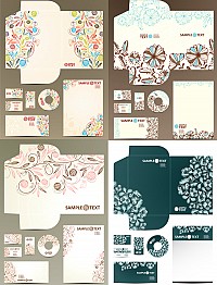 Patterned Vector Packaging Template