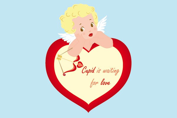 Cupid is Waiting Vector