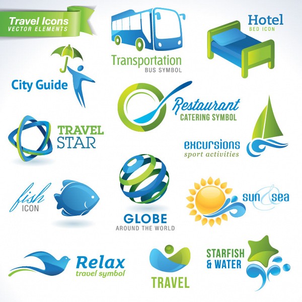 Travel Logotypes Vector Set