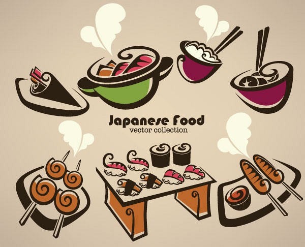 Japanese Food Vector Collection
