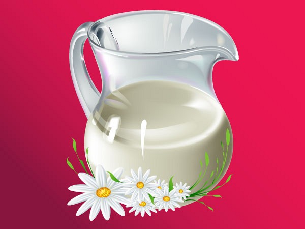 Milk Jug Vector Illustration