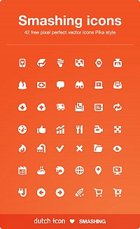 Pika Style Vector Icons Set