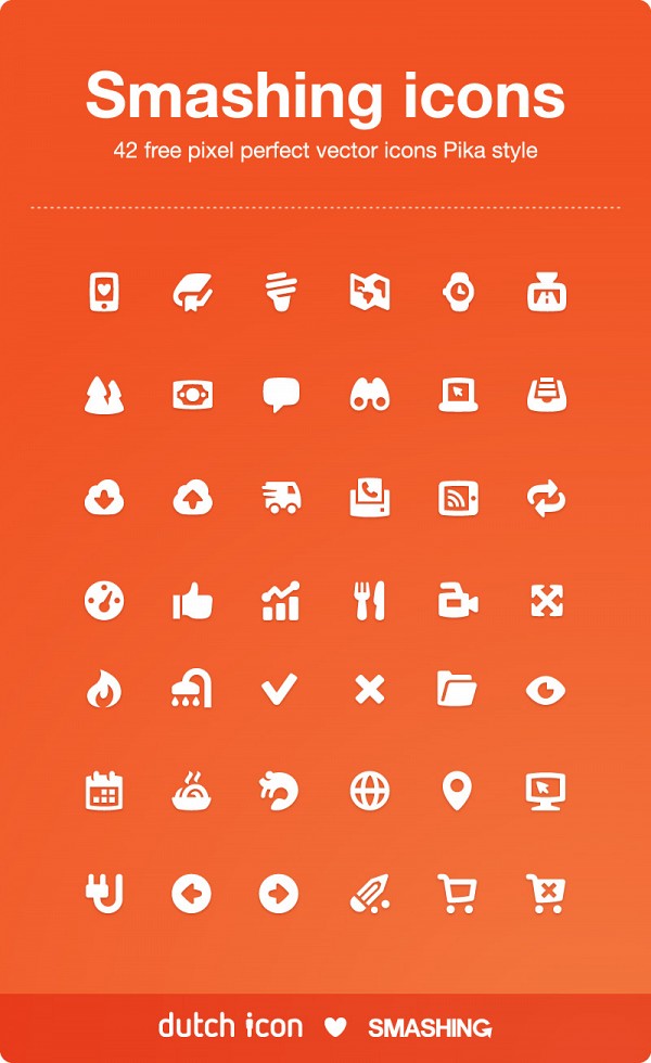 Pika Style Vector Icons Set