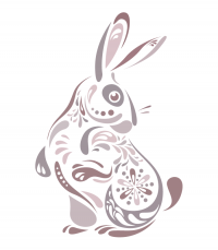 Abstract Bunny Illustration