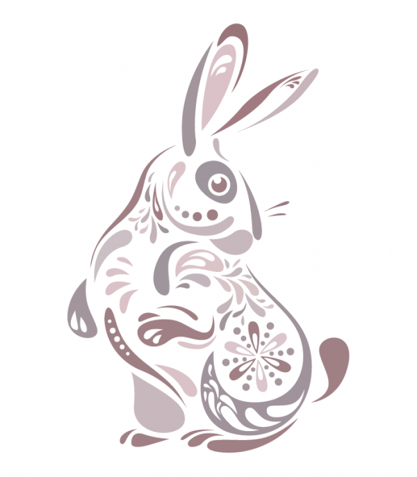 Abstract Bunny Illustration
