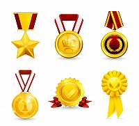Golden Vector Medals