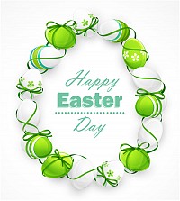 Happy Easter Vector Background Decoration