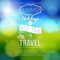 Summer Holidays Vector Poster
