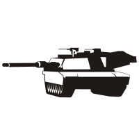 Abrams tank vector