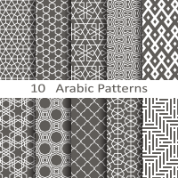 Seamless Arabic Vector Patterns