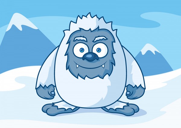 Winter Monster Vector Character